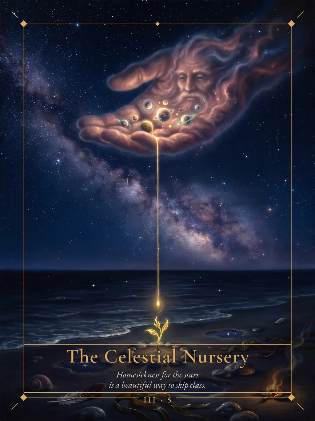 The Celestial Nursery card art