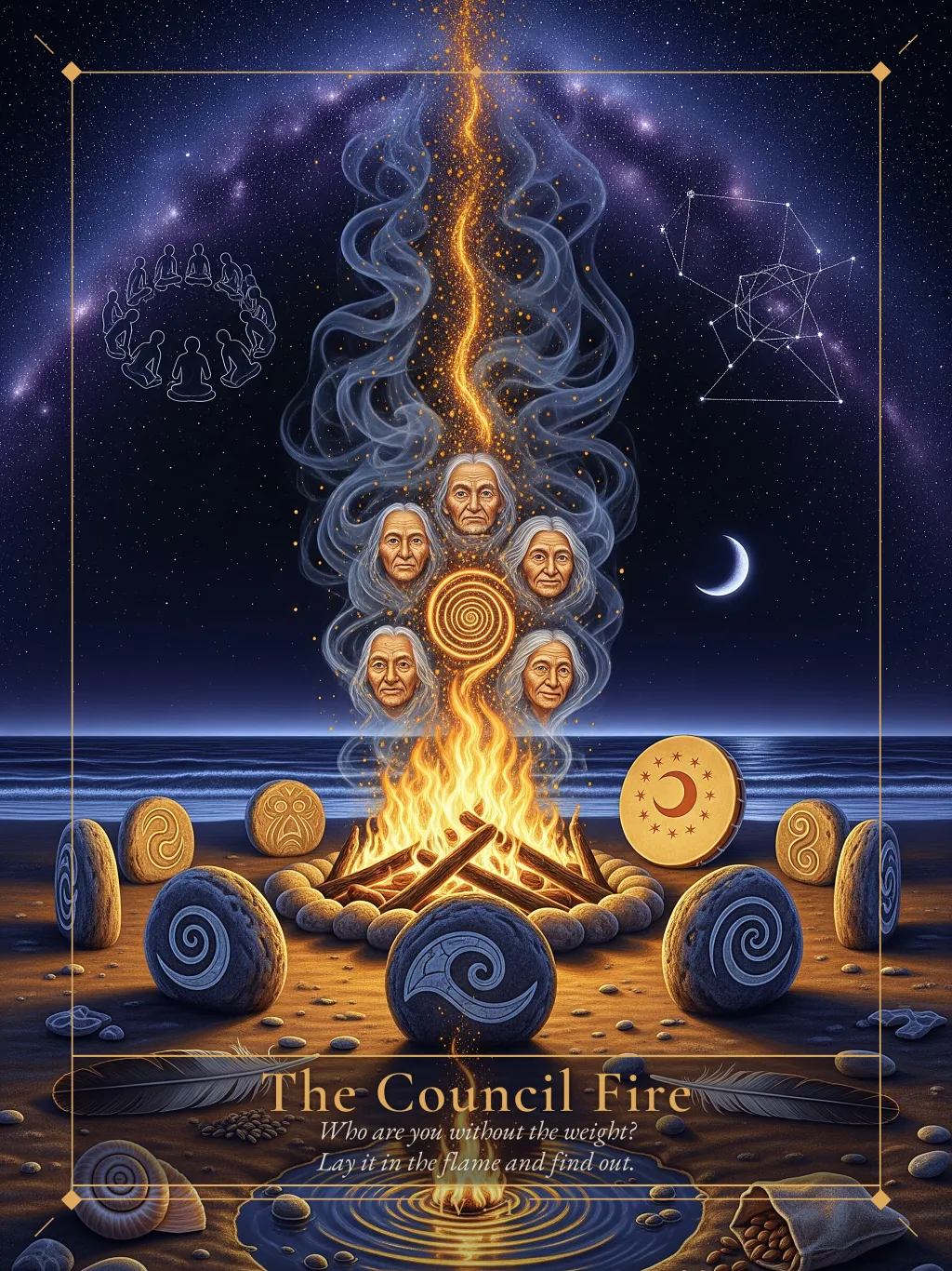 The Council Fire card art