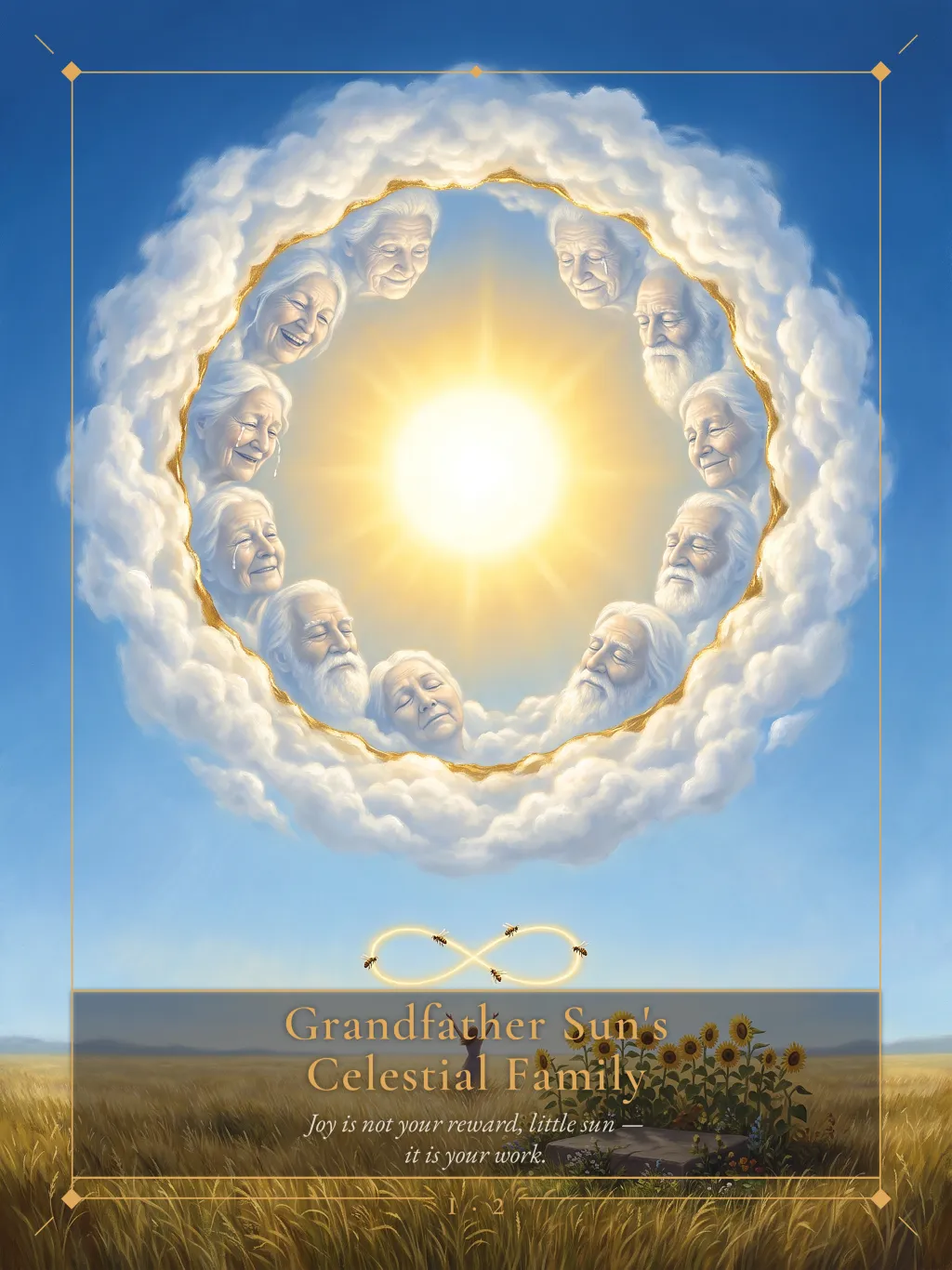 Grandfather Sun's Celestial Family card art