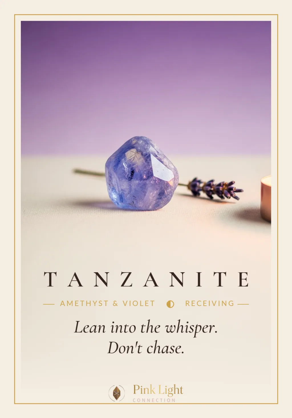 Tanzanite card art