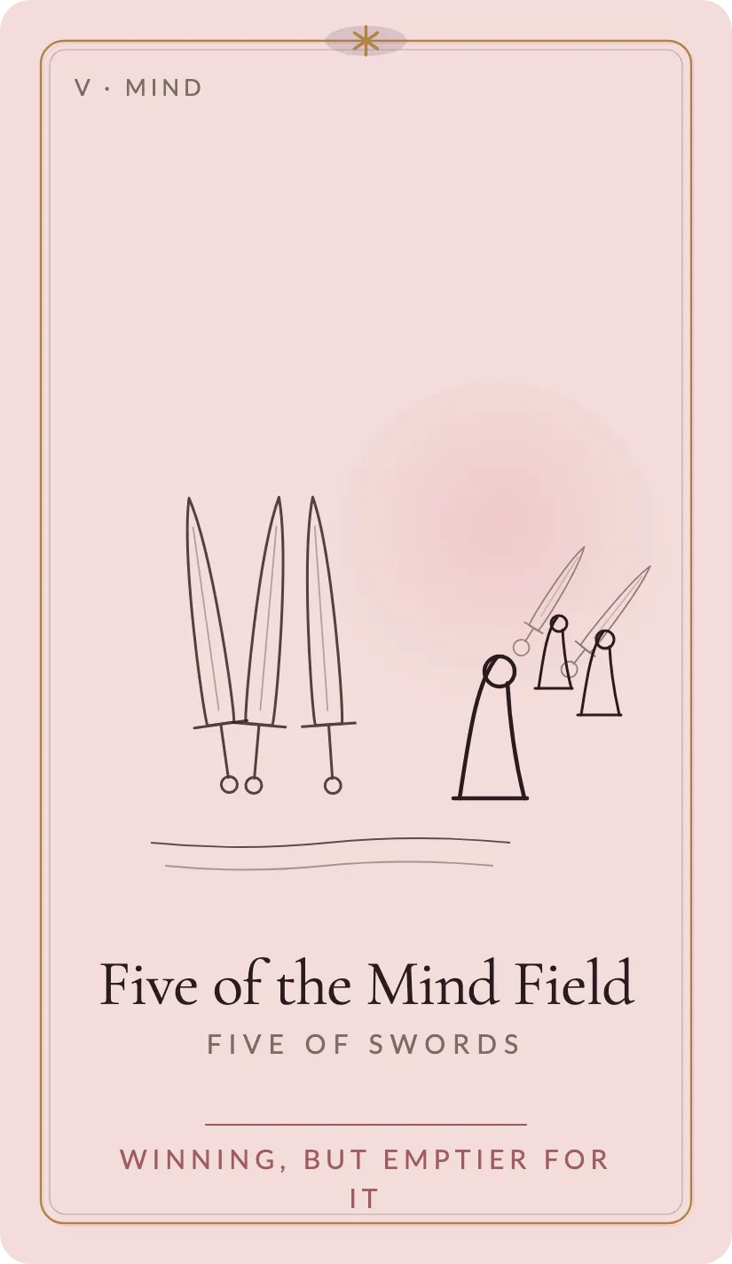 Five of the Mind Field card art