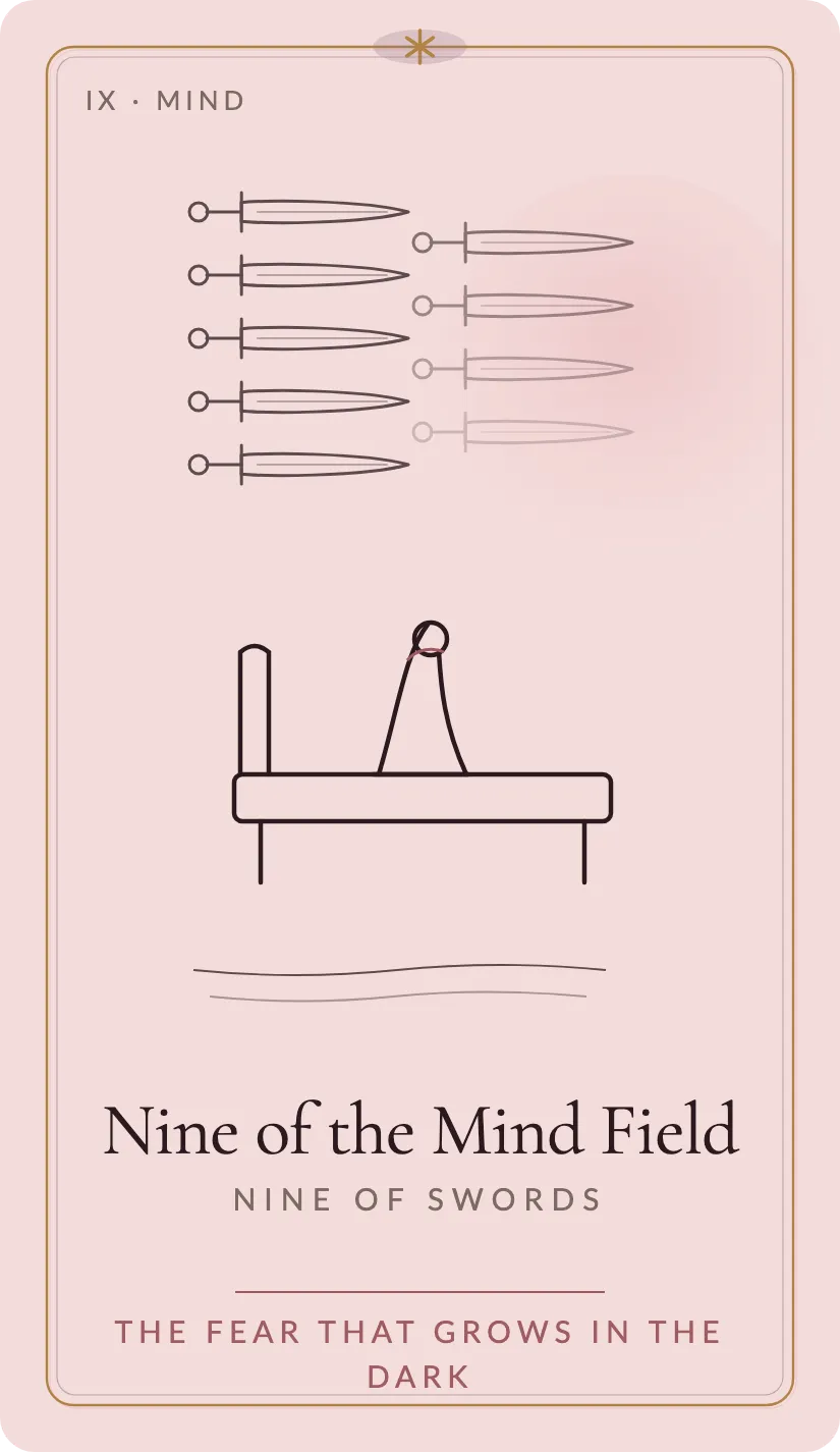 Nine of the Mind Field card art