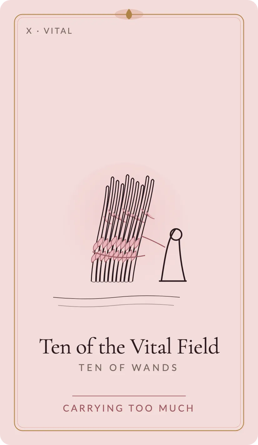 Ten of the Vital Field card art