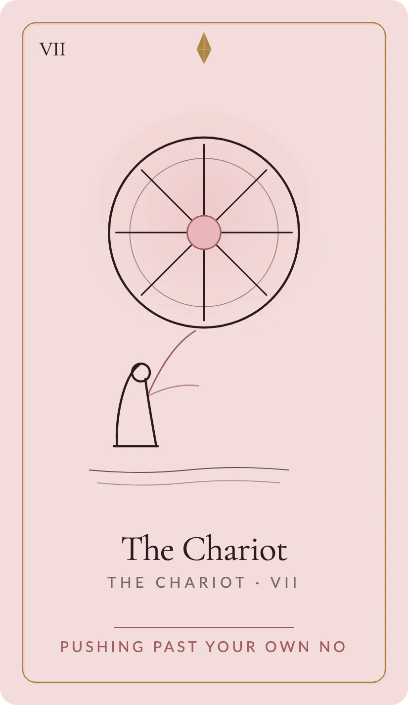 The Chariot card art