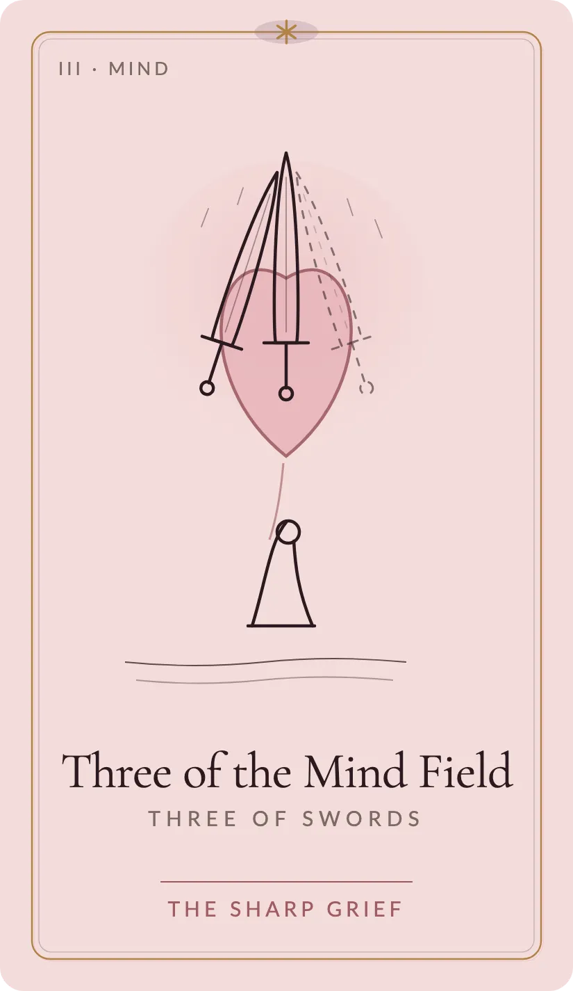 Three of the Mind Field card art