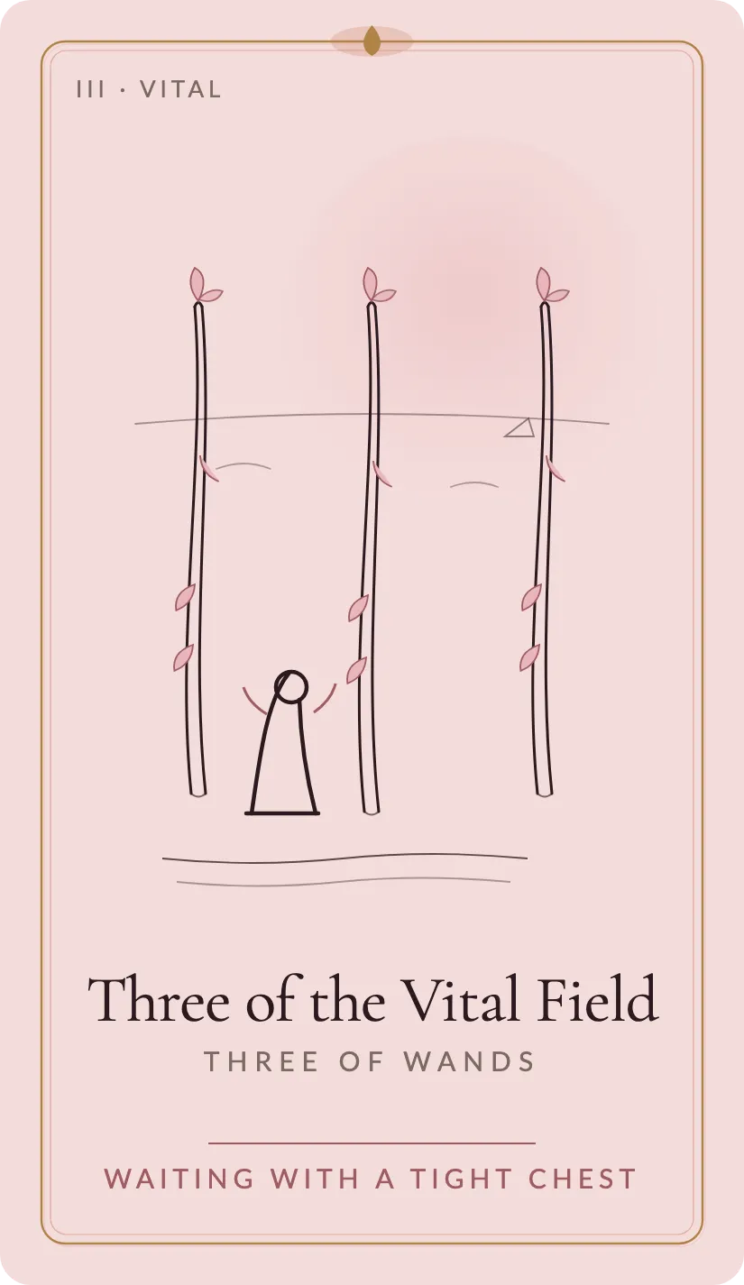 Three of the Vital Field card art
