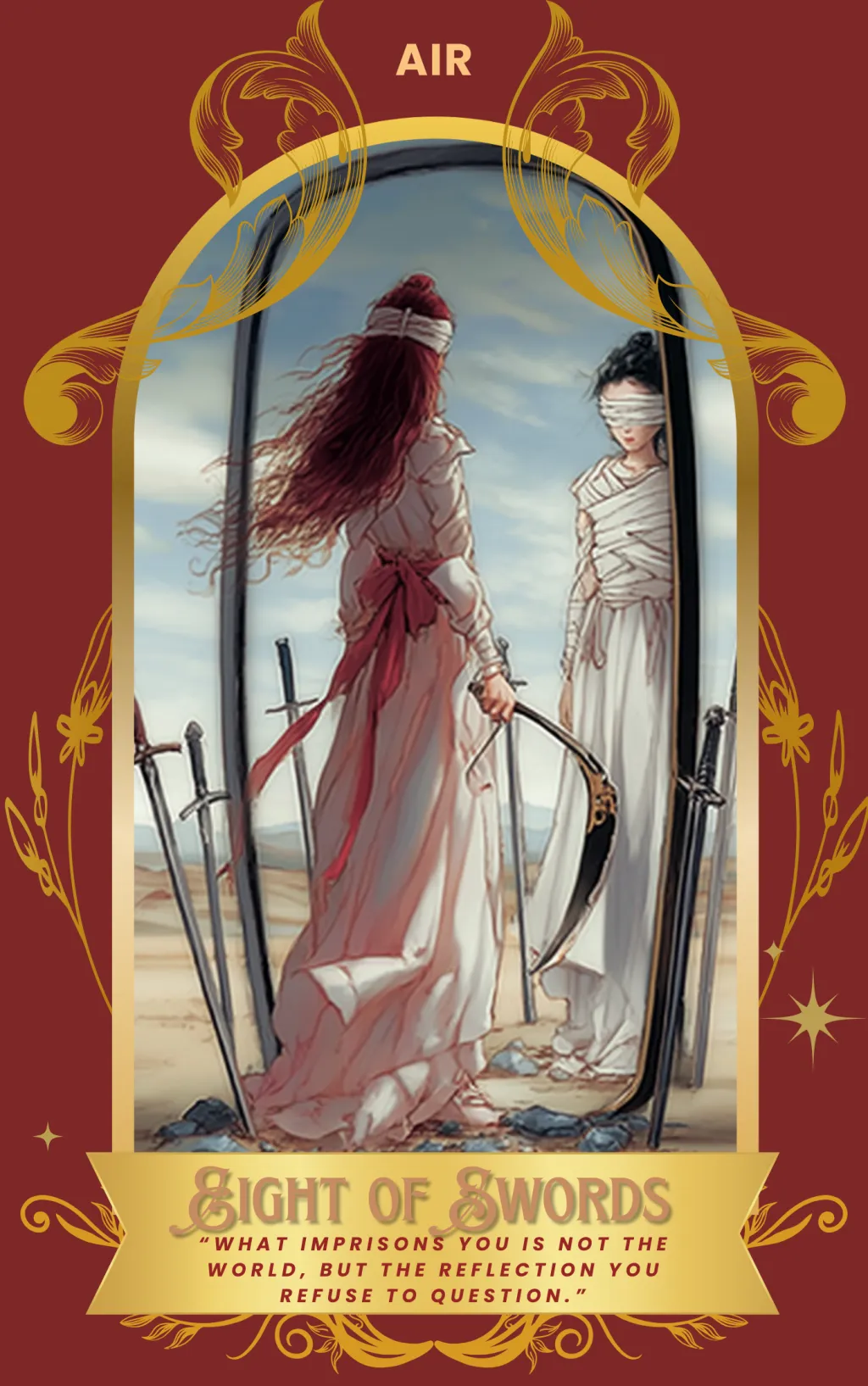 Eight of Swords card art