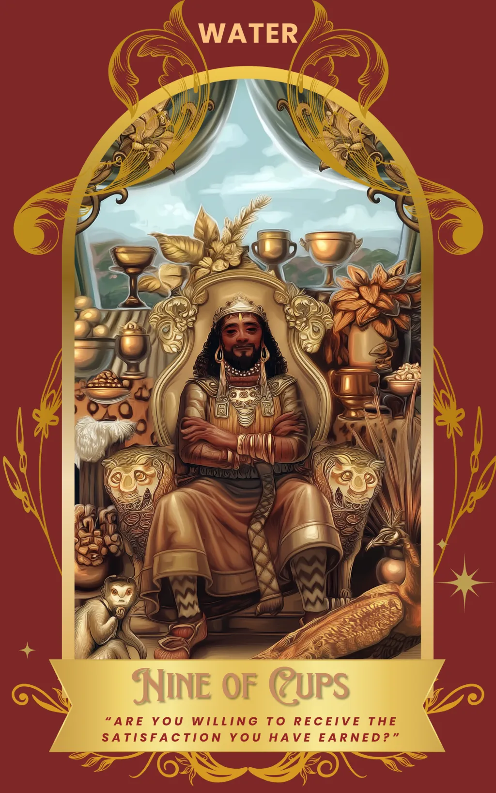 Nine of Cups card art