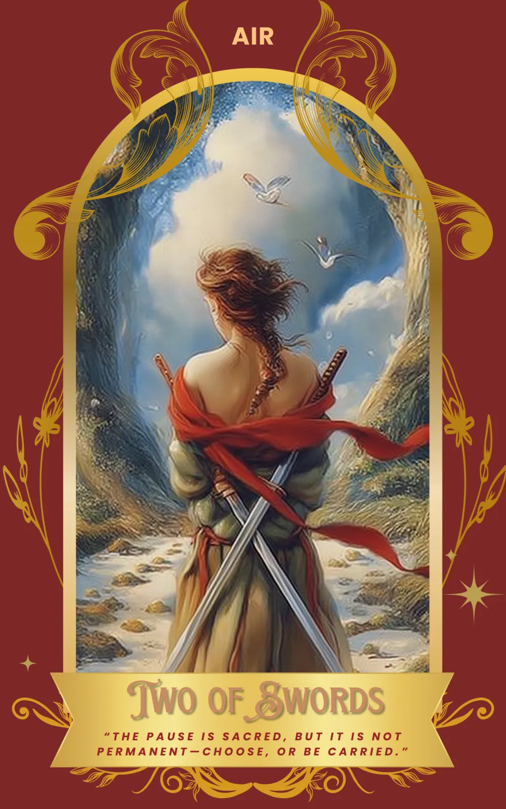 Two of Swords card art