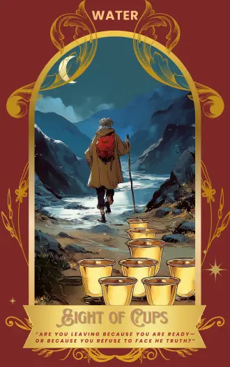 Eight of Cups card art