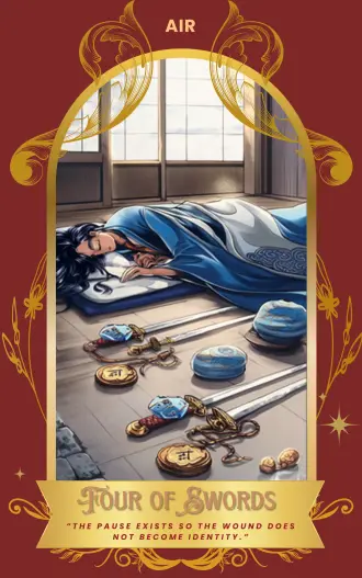 Four of Swords card art