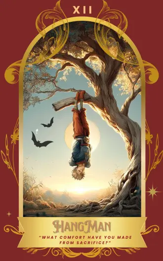 The Hanged Man card art