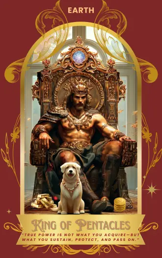 King of Pentacles card art