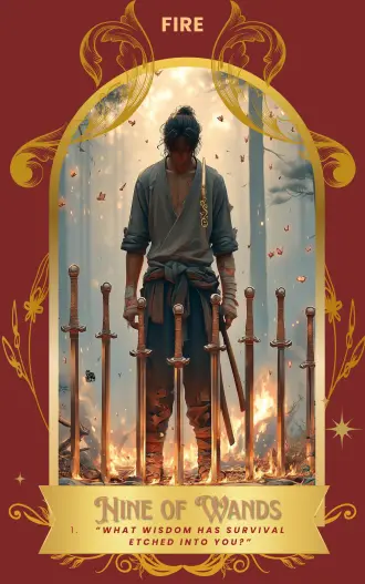 Nine of Wands card art