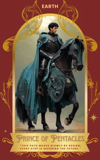 Prince of Pentacles card art