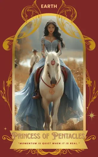 Princess of Pentacles card art