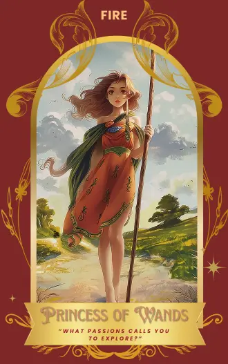 Princess of Wands card art