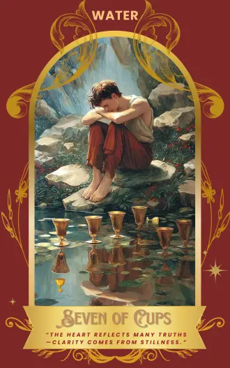 Seven of Cups card art