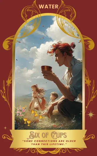 Six of Cups card art