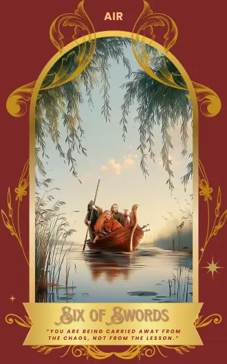 Six of Swords card art