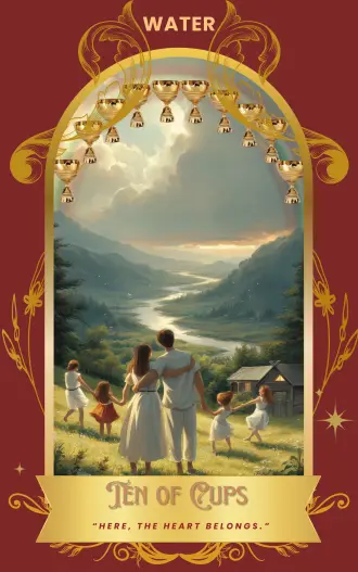 Ten of Cups card art