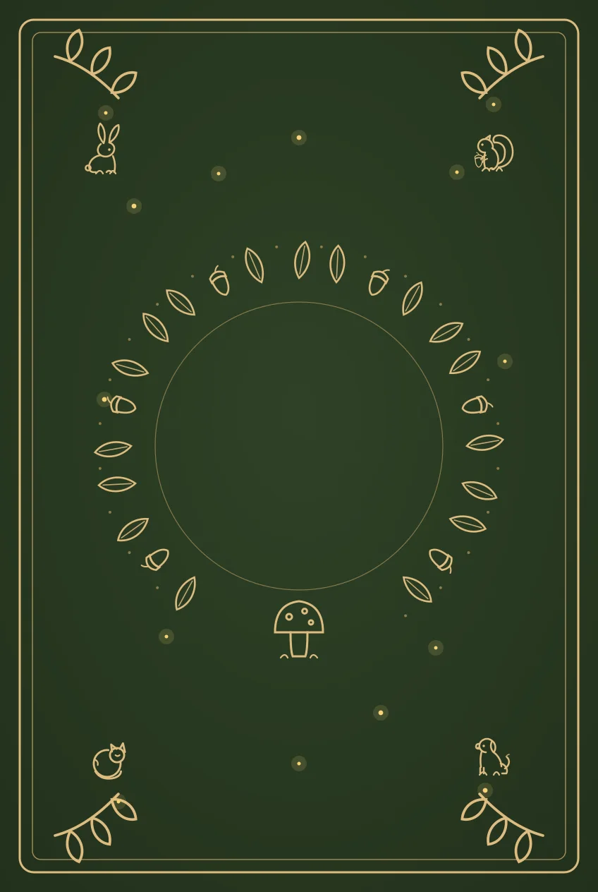 The Woodland Friends — card back