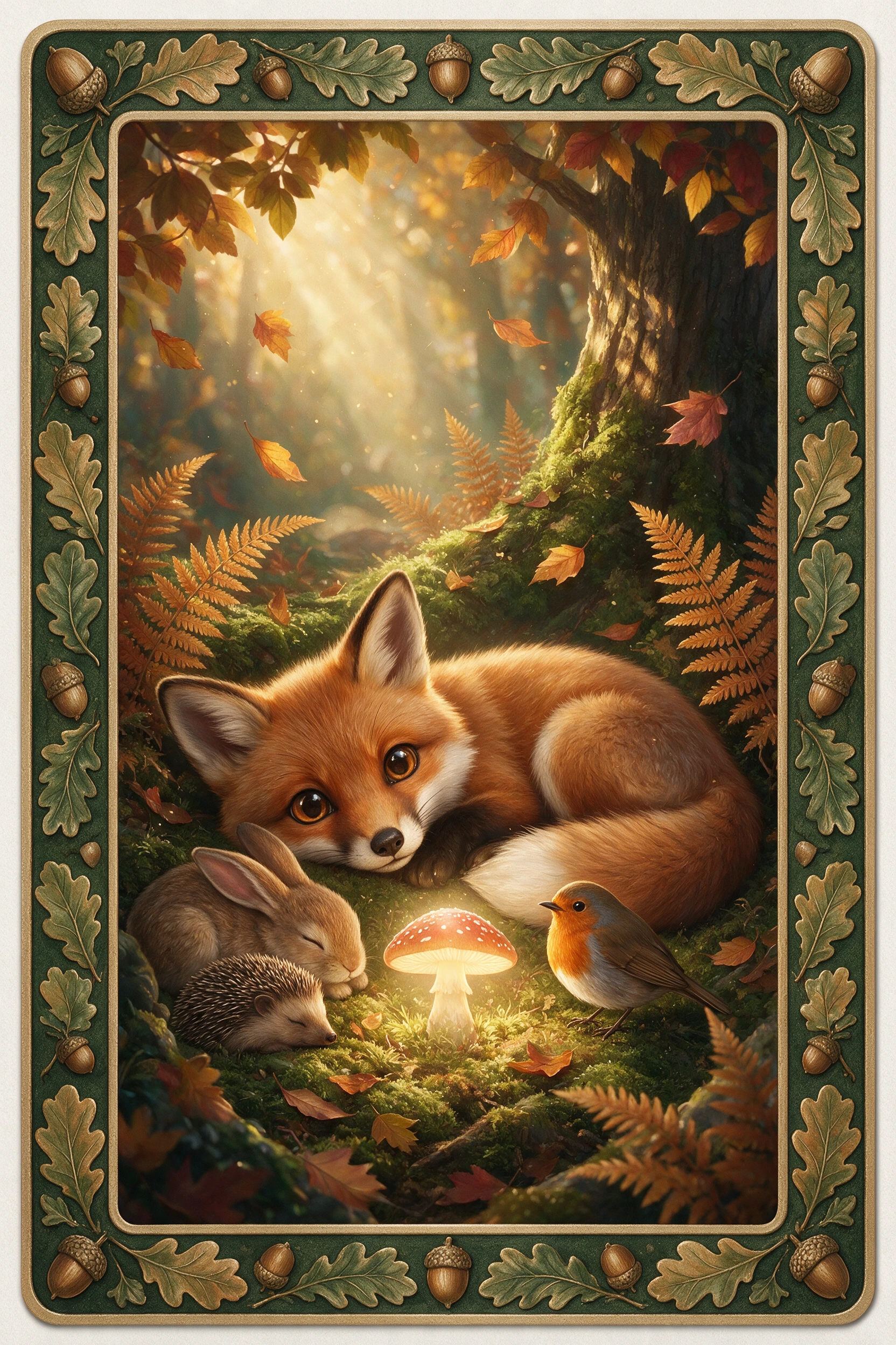 The Woodland Friends — card back