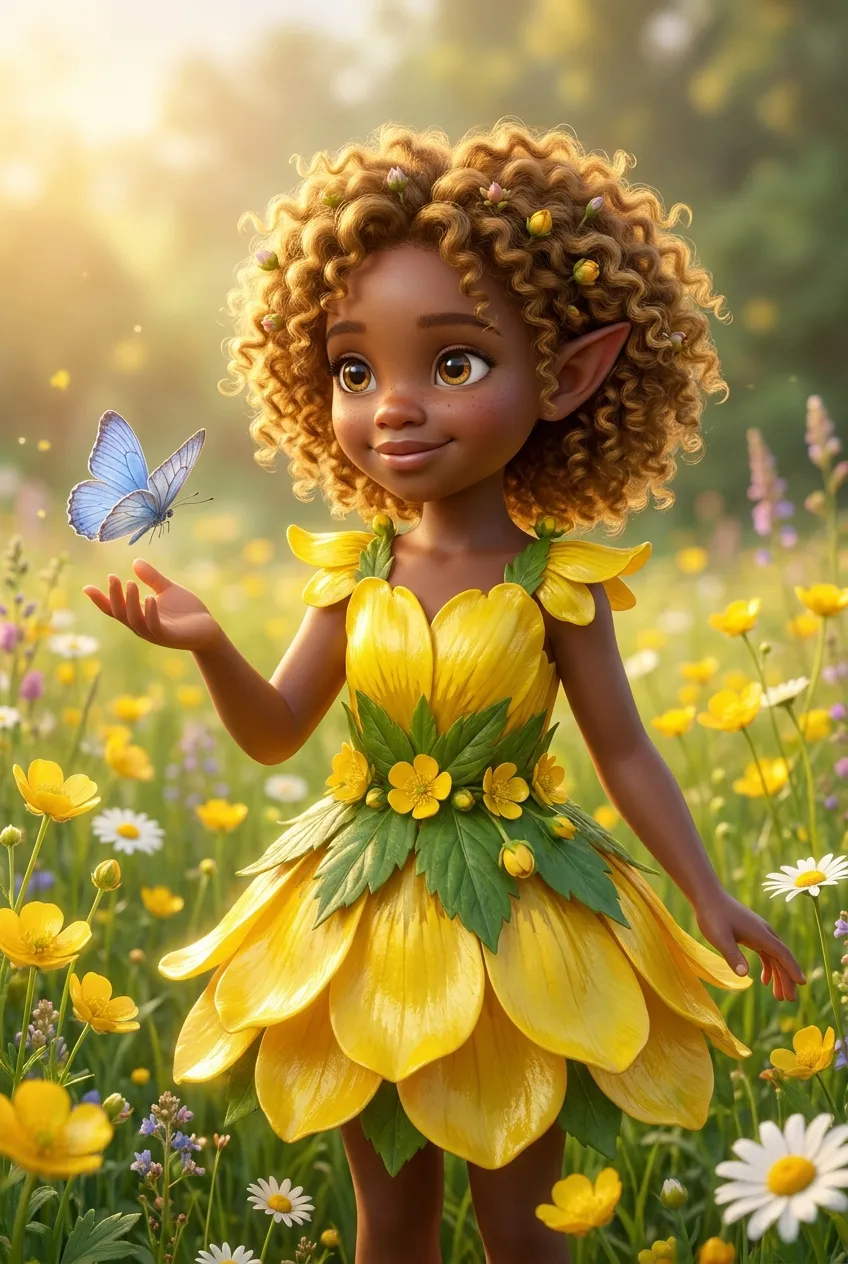 Buttercup Girl card art