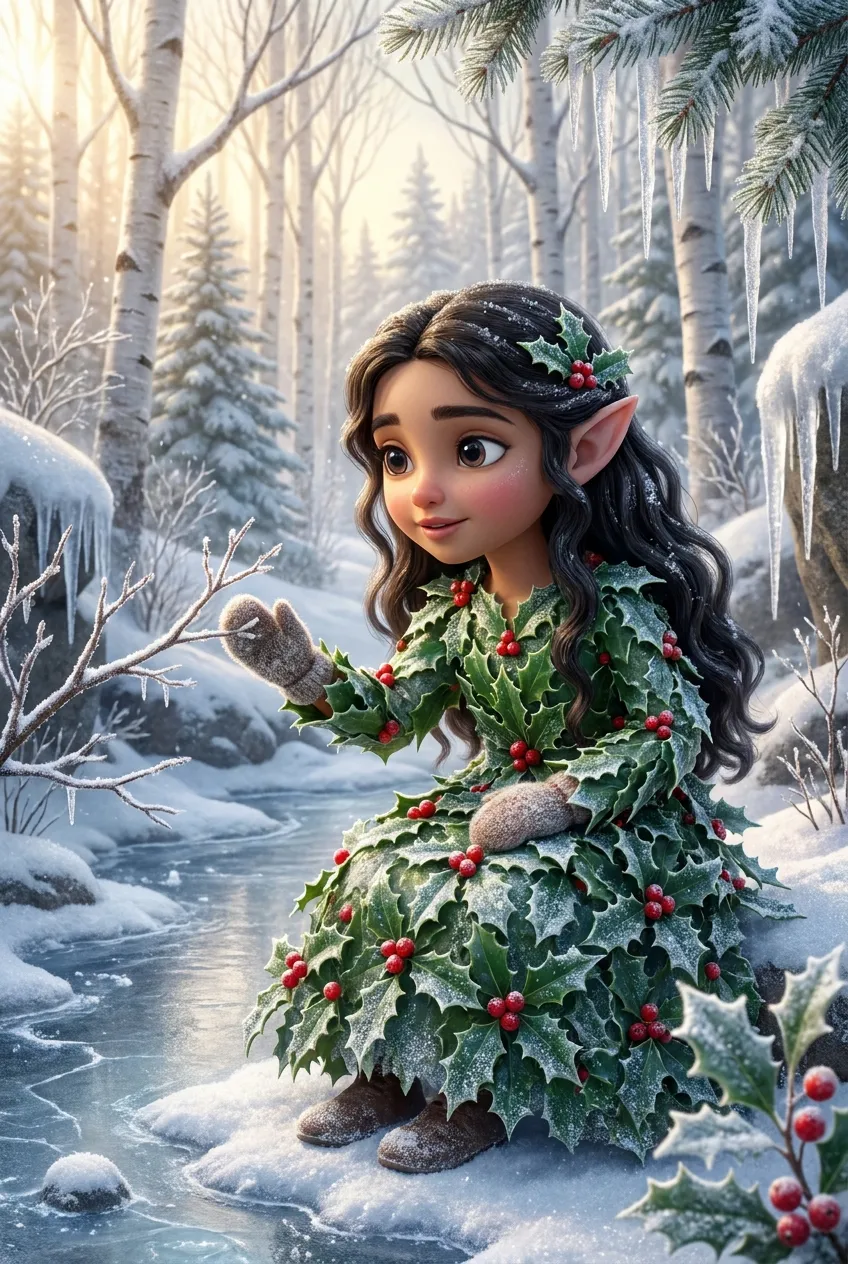 Holly Girl card art