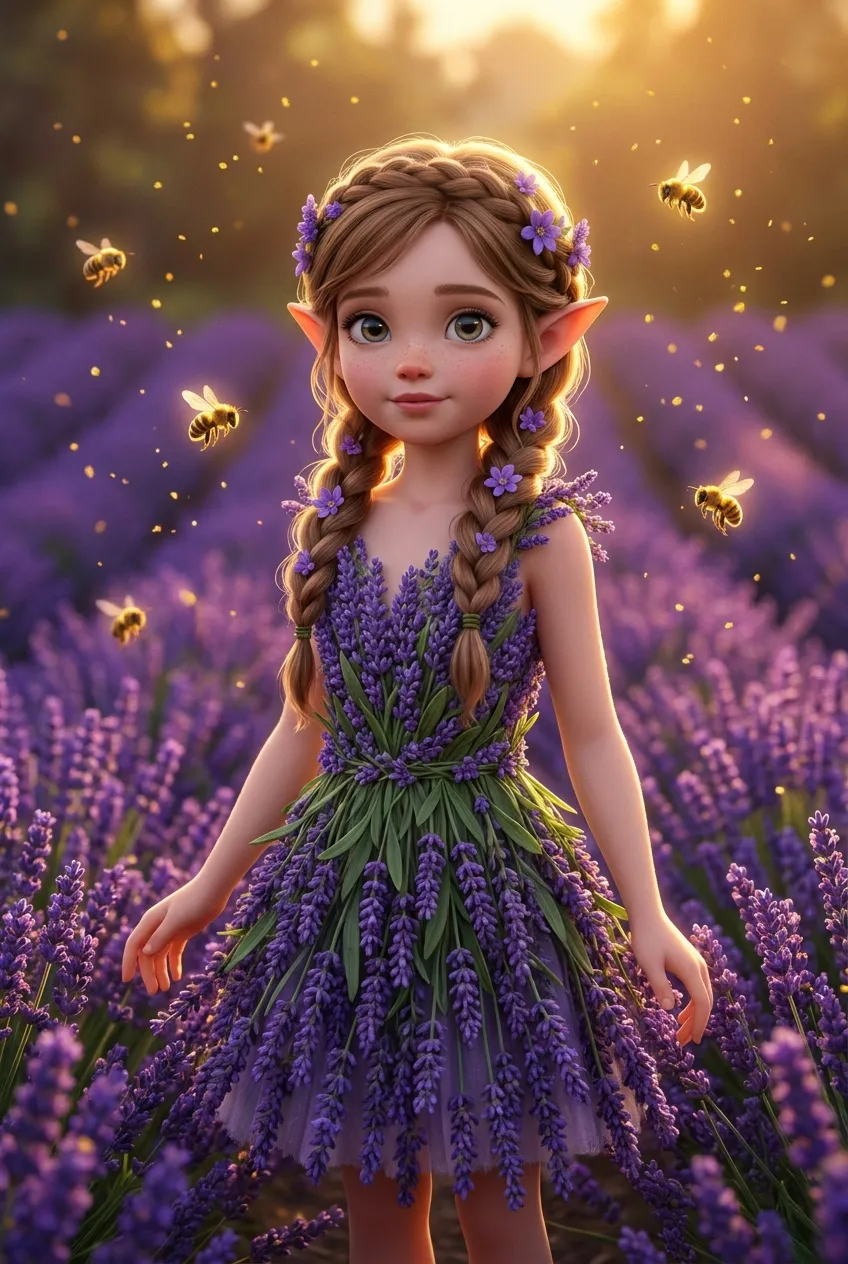 Lavender Girl card art