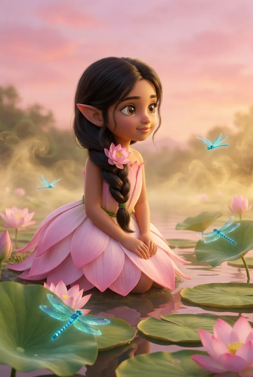 Lotus Girl card art