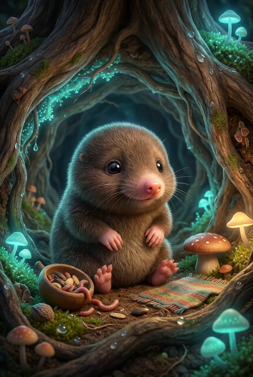 Mole card art